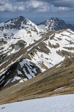 Western Tatras scenery from Baranec peak, Slovak republic. Hiking theme. Seasonal natural scene.