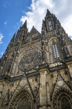 Saint Vitus Katedrali, Prag, Çek Cumhuriyeti. Mimari tema. Seyahat hedefi. 