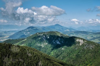 Western Tatras mountain scenery, Slovak republic. Hiking theme. Seasonal natural scene. clipart