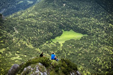 Western Tatras mountain scenery, Slovak republic. Hiking theme. Seasonal natural scene. clipart