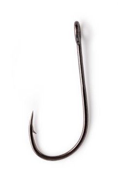 Beyaz arka planda balıkçı kancaları