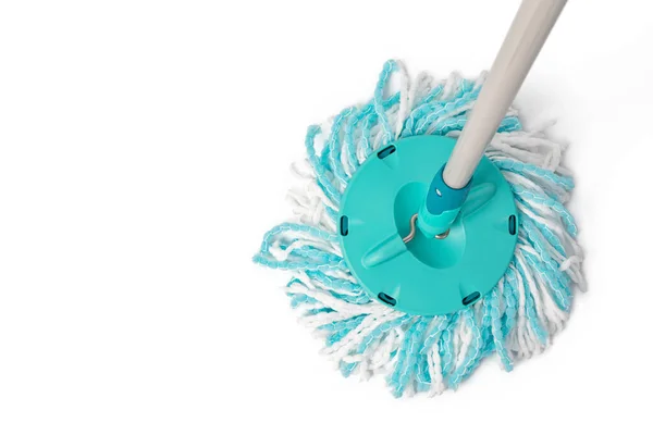 Cleaning Mop Isolated White Background — 图库照片