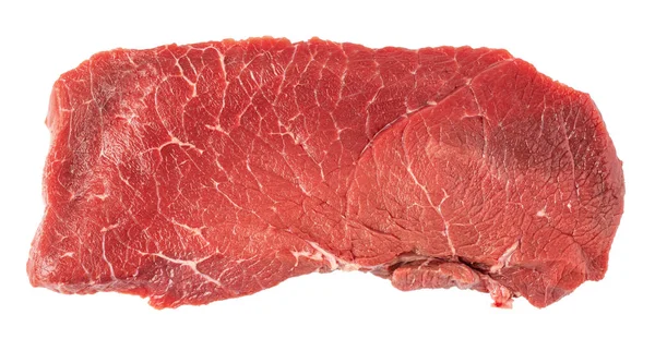 Rått Kött Isolerat Vit Bakgrund — Stockfoto