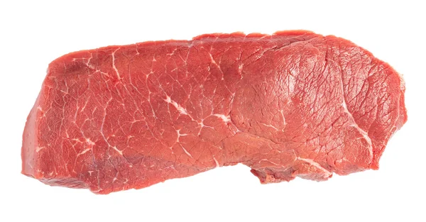 Daging Mentah Diisolasi Pada Latar Belakang Putih — Stok Foto