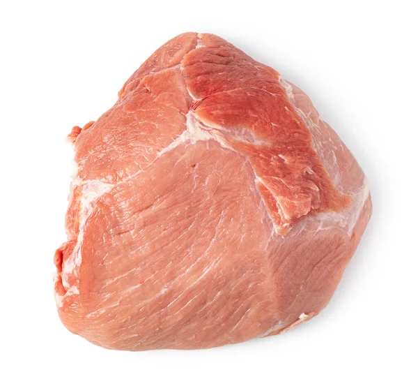 Fehér Alapon Izolált Nyers Hús — Stock Fotó