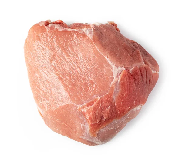 Rått Kött Isolerat Vit Bakgrund — Stockfoto