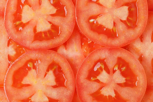 Tomat Skivad Bakgrund Hälsosam Mat Bakgrund — Stockfoto