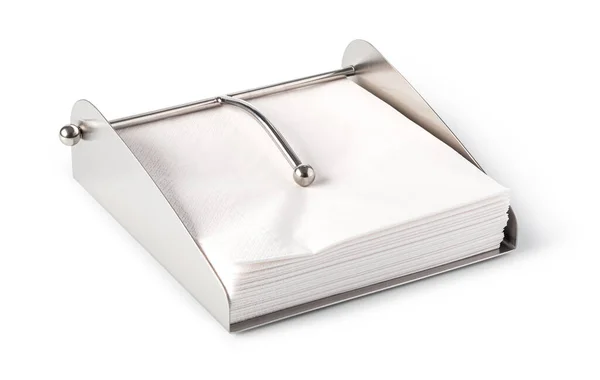 Бумажные Салфетки Изолированы Белом Фоне — стоковое фото
