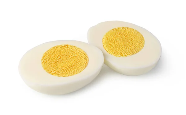 白い背景にゆで卵 — ストック写真