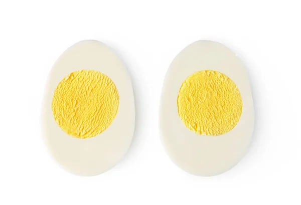 Beyaz Arkaplanda Kaynamış Yumurta — Stok fotoğraf