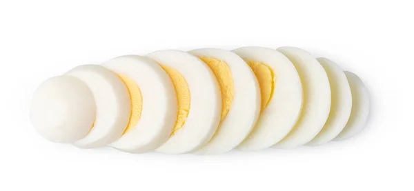 Huevo Cocido Sobre Fondo Blanco — Foto de Stock