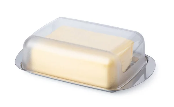 Manteiga Prato Manteiga Prata — Fotografia de Stock