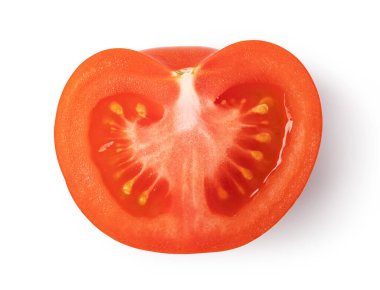 Beyaz arkaplanda domates kirazı izole edildi