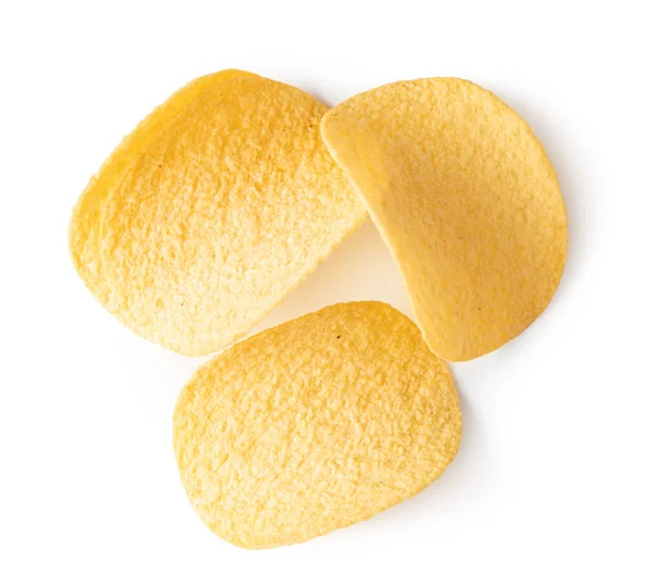 Potato Crisps White Background — Stock Photo, Image