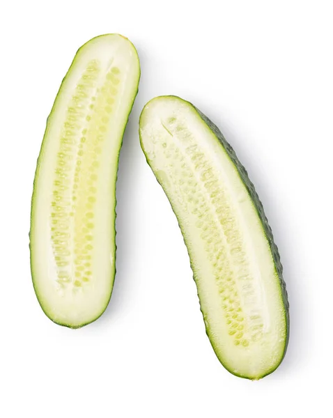 Cucumber Isolated White Background Stock Picture