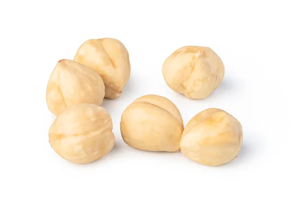 Hazelnuts Isolated White Background — Stock Photo, Image