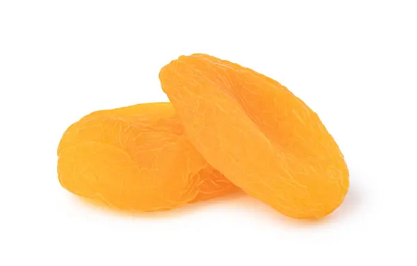 Dried Apricots White Background — Stock Photo, Image