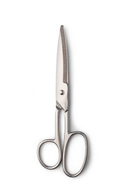 profesyonel terzi makasları beyaz arkaplanda izole edildi