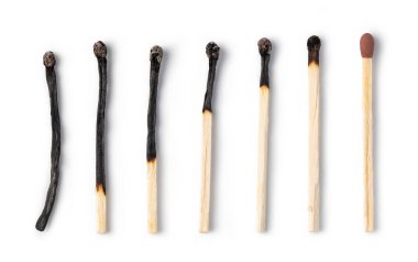 Beyaz arka plan üzerinde izole ahşap maç