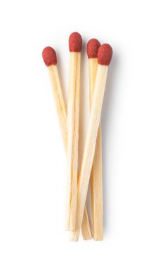 Beyaz arka plan üzerinde izole ahşap maç