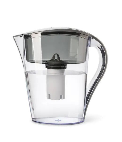 Water Filter Jug Isolated White — Stock Photo, Image