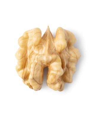 beyaz arkaplanda izole edilmiş ceviz