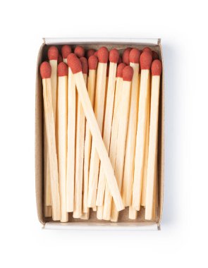 Beyaz arka plan üzerinde izole ahşap maç