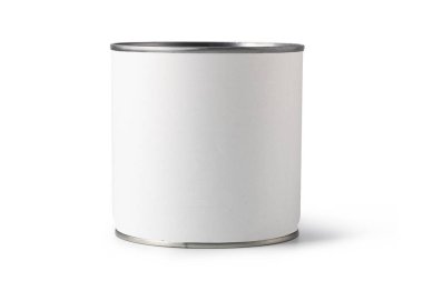 Beyaz bir arka plan üzerinde metal kutular