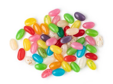 renkli meyve sert şeker beyaz izole