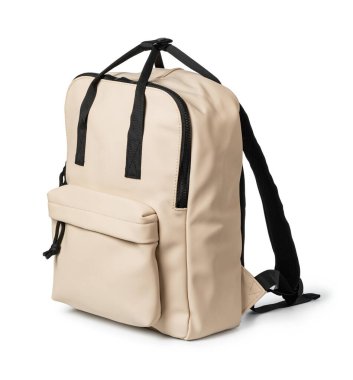 tekstil sırt çantası beyaz arkaplanda izole edildi