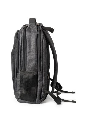 tekstil sırt çantası beyaz arkaplanda izole edildi