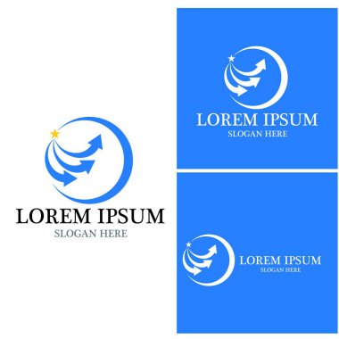 Ok vektör illüstrasyon simgesi Logo Şablonu tasarımı