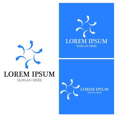 Ok vektör illüstrasyon simgesi Logo Şablonu tasarımı