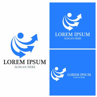 Ok vektör illüstrasyon simgesi Logo Şablonu tasarımı