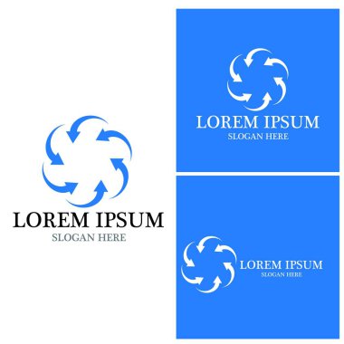 Ok vektör illüstrasyon simgesi Logo Şablonu tasarımı