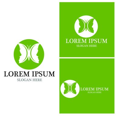 Güzellik Kelebeği Vektör simgesi tasarımı