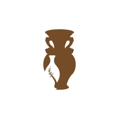 Çömlek atölyesi logo vektör şablonu