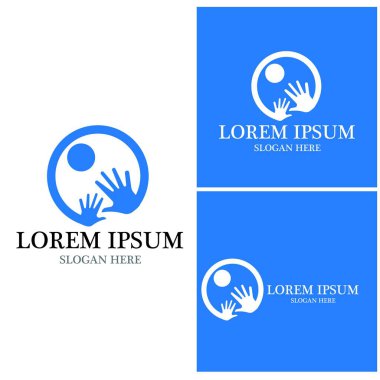 El bakımı insanları resimleme şablonu