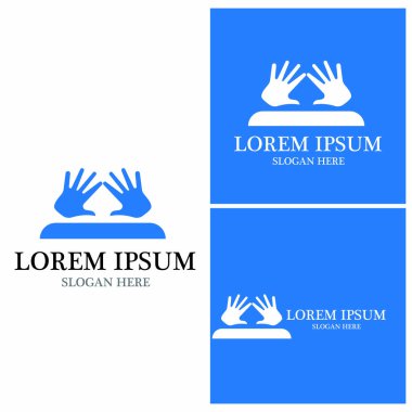 El bakımı insanları resimleme şablonu