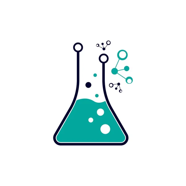 Kémiai Logo Vector Template Illusztráció — Stock Vector