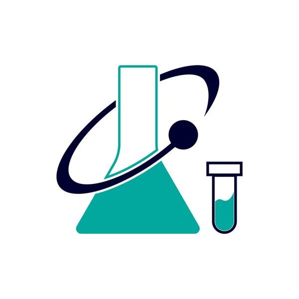 Chemistry Logo Vector Template Illustration — Stock Vector