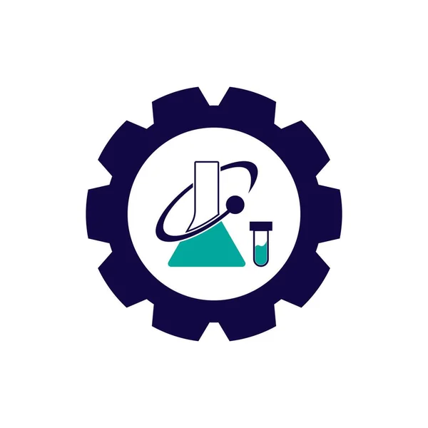 Хімія Логотип Векторні Шаблонні Ілюстрації — стоковий вектор