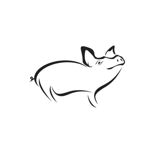 Ikona Świni Symbol Wektora Ilustracja — Wektor stockowy