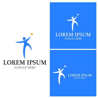 başarı insanlar Logo vektör şablon