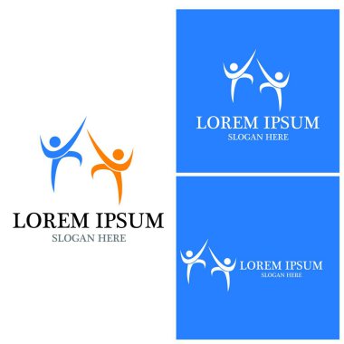 Topluluk, ağ ve sosyal simge tasarım şablonu