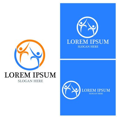 Topluluk, ağ ve sosyal simge tasarım şablonu