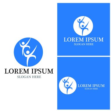 Topluluk, ağ ve sosyal simge tasarım şablonu