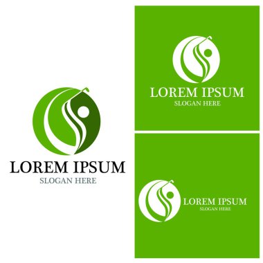 Golf simgesi ve sembol vektör şablonu