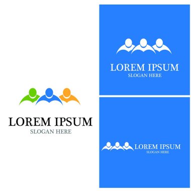 Topluluk, ağ ve sosyal simge tasarım şablonu