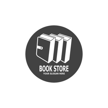 Kitap simgesi ve sembol vektör şablonu